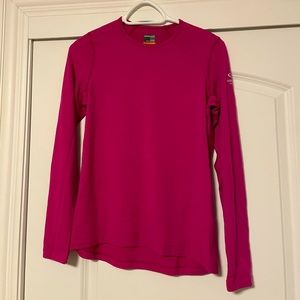 Icebreaker merino hot pink size M thermal top